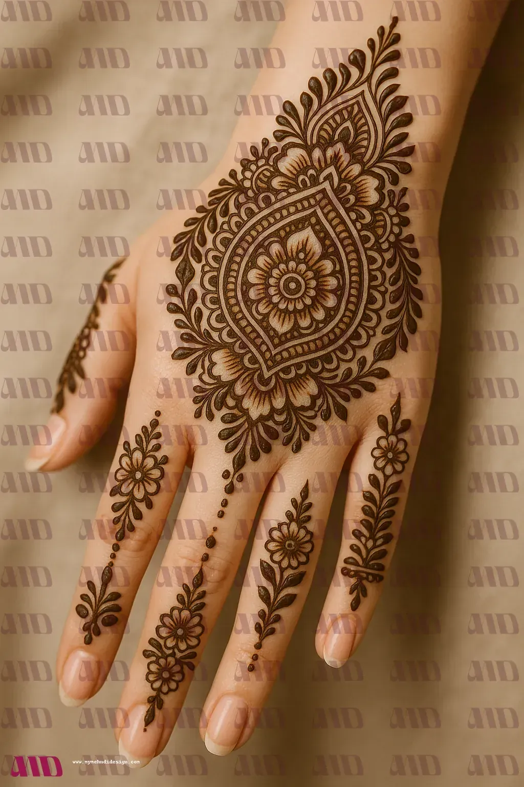 Fusion Arabic Geometric Mehndi