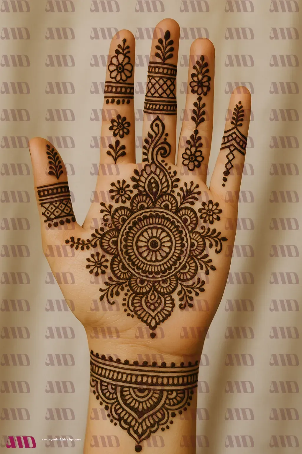 Single Vine Arabic Mehndi