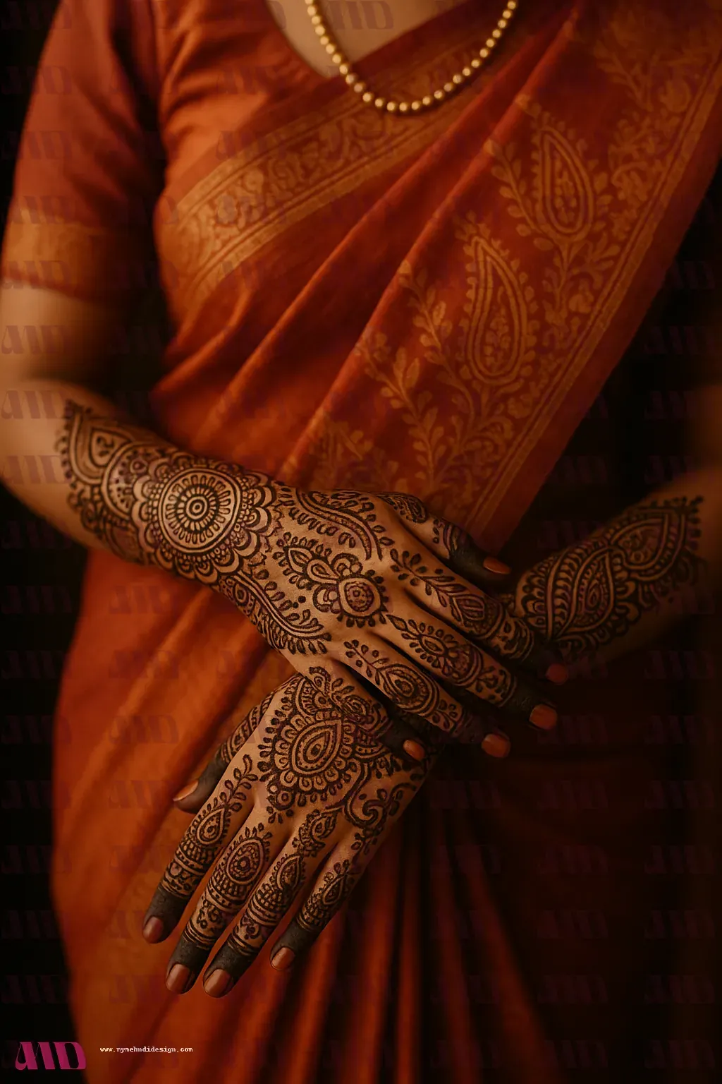 Traditional Back Hand Indian Henna