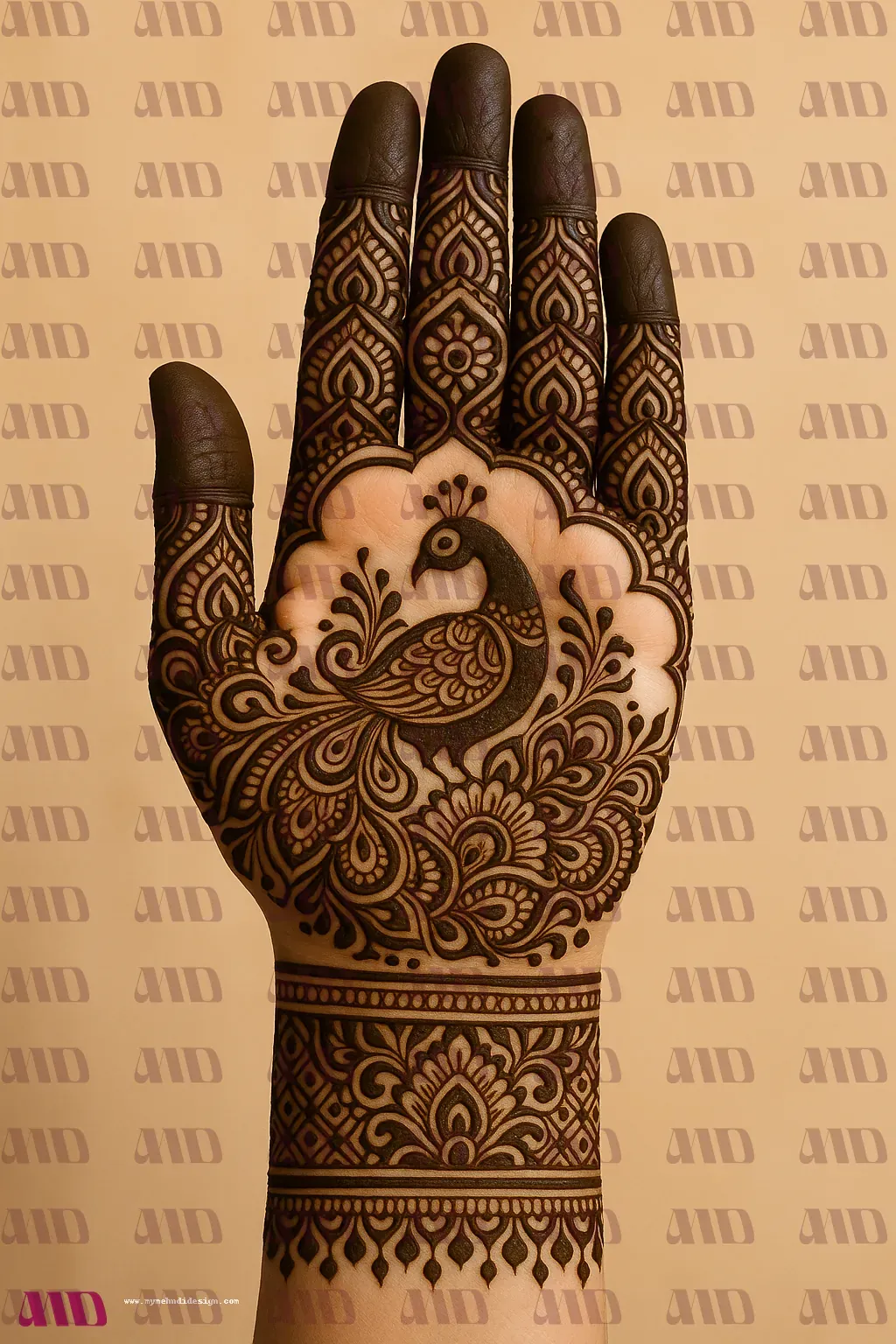 Half Back Hand Mehndi