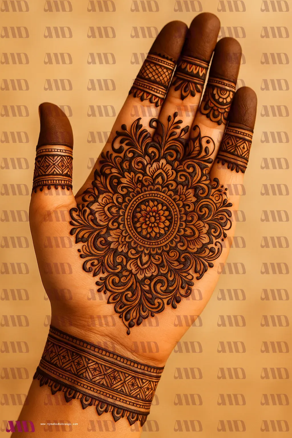 Mandala Checks Mehndi