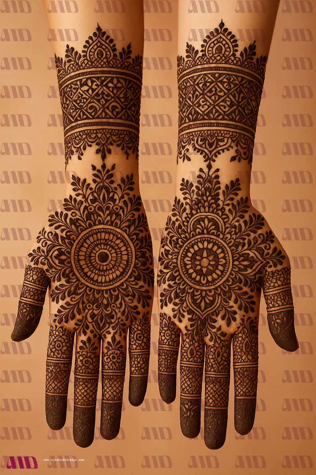 Negative Space Mandala Mehndi