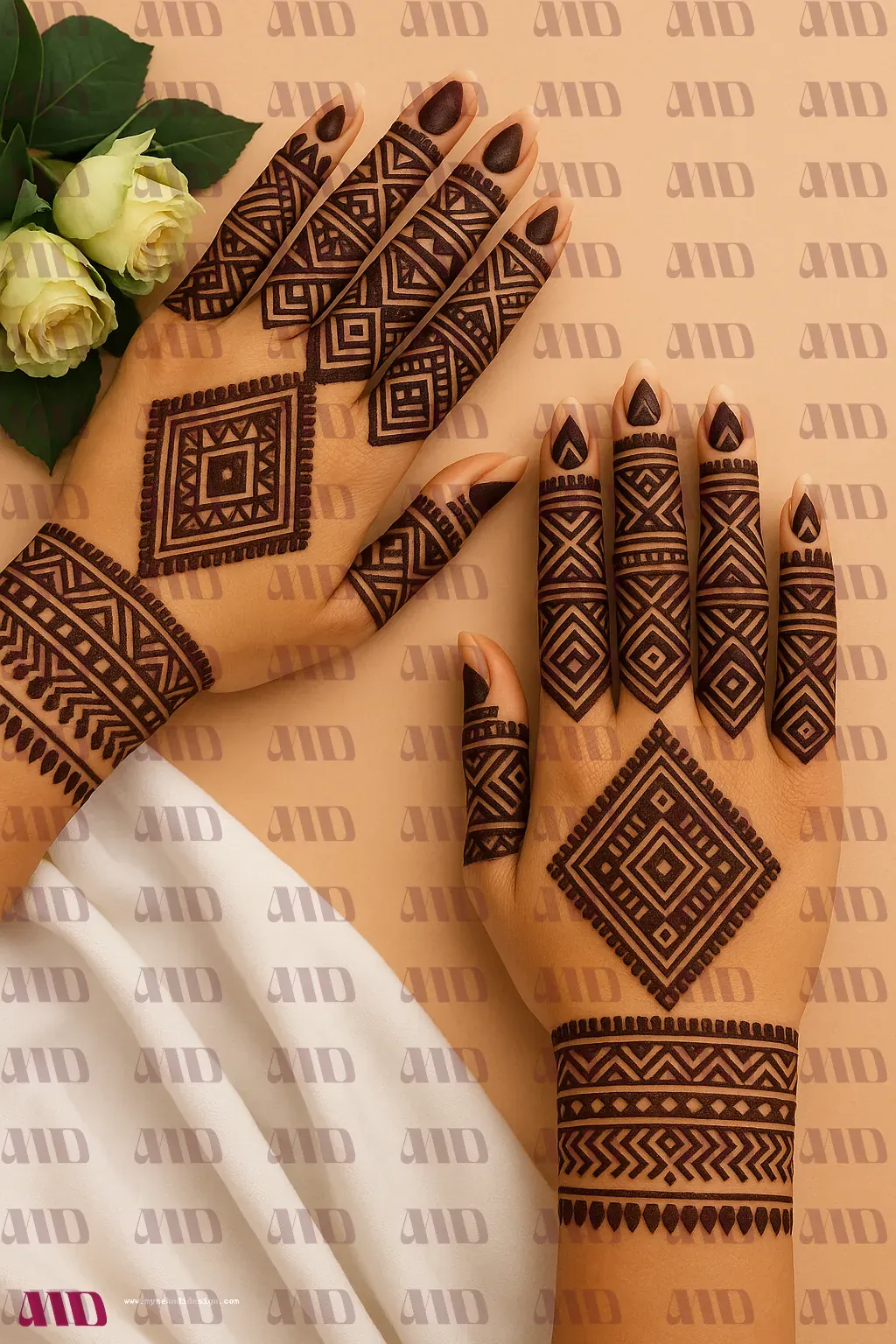 Geometric Lines Mehndi